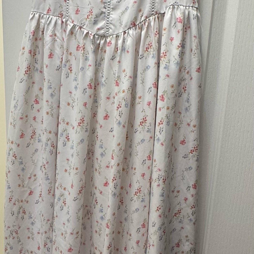 Floral White Maxi Dress
